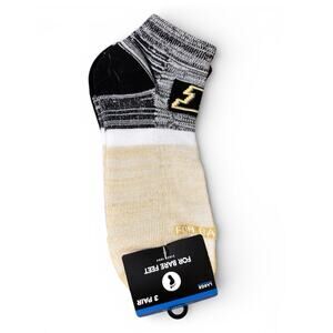 NWT Purdue Boilermakers Socks 3-Pack | For Bare Feet | NCAA | Large